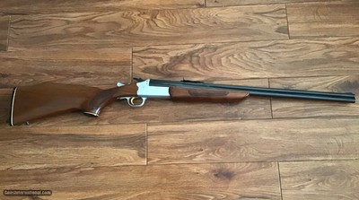 SAVAGE 24 DLX. 22 LR. OVER 410 GA. SATIN SILVER ENGRAVED RECEIVER WITH RED FOX ON ONE SIDE & GROUSE IN FLIGHT ON THE OTHER SIDE, EXC. COND. - Image 6 of 10