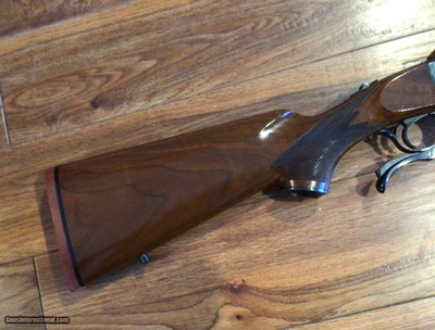 RUGER #1, 22-250 CAL. EARLY MFG. WITH RED RECOIL PAD, NICELY FIGURED WALNUT, 99% COND. - Image 2 of 6