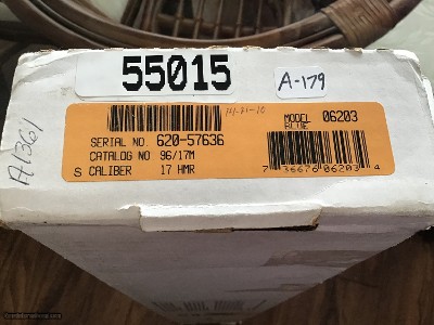 RUGER 96LEVER ACTION 17 HMR CAL. NEW UNFIRED IN THE BOX WITH OWNERS MANUAL, ETC. - Image 6 of 6