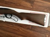 RUGER 96
LEVER ACTION 17 HMR CAL. NEW UNFIRED IN THE BOX WITH OWNERS MANUAL, ETC. - 2 of 6