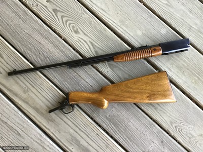 BROWNING BELGIUM TROMBONE 22 LR. PUMP NEW UNFIRED IN THE BOX WITH OWNERS MANUAL. NEAR IMPOSSIBLE TO FIND NEW IN THE BOX - Image 3 of 5