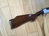 SAVAGE 24 DELUXE 22 MAGNUM OVER 410 GA. ENGRAVED RECEIVER WITH GROUSE ON ONE SIDE & RED FOX ON THE OTHER SIDE, POPULAR SIDE BUTTON BARREL SELECTOR - 2 of 9