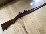 RUGER 44 AUTO, 44 MAGNUM CAL. WITH FACTORY INTERNATIONAL MANLICHER STOCK, VERY HARD GUN TO FIND