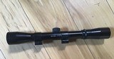 BUSHNELL SPORTVIEW 4X-32, DUPLEX RETICLE, 1” TUBE, WEAVER RINGS FOR GROOVED RECEIVER, CLEAR GLASS