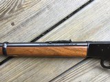 MARLIN 39 D, 22 CAL., 20” MICRO-GROOVE BARREL, JM STAMPED, GOLD TRIGGER 99% COND. STILL HAS THE WALNUT STICKER MARLIN PUT ON THE BOTTOM OF THE FOREAM - 9 of 9