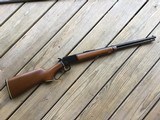 MARLIN 39 D, 22 CAL., 20” MICRO-GROOVE BARREL, JM STAMPED, GOLD TRIGGER 99% COND. STILL HAS THE WALNUT STICKER MARLIN PUT ON THE BOTTOM OF THE FOREAM - 1 of 9