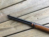 MARLIN 39 D, 22 CAL., 20” MICRO-GROOVE BARREL, JM STAMPED, GOLD TRIGGER 99% COND. STILL HAS THE WALNUT STICKER MARLIN PUT ON THE BOTTOM OF THE FOREAM - 8 of 9