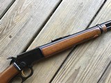 MARLIN 39 D, 22 CAL., 20” MICRO-GROOVE BARREL, JM STAMPED, GOLD TRIGGER 99% COND. STILL HAS THE WALNUT STICKER MARLIN PUT ON THE BOTTOM OF THE FOREAM - 4 of 9