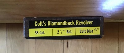 COLT DIAMONDBACK 38 SPC. 2 1/2” BLUE, NEW IN THE BOX WITH OWNERS MANUAL, COLT LETTER, HANG TAG & COLT SCREWDRIVER, ETC. - Image 4 of 5