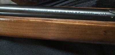 WINCHESTER 255 LEVER ACTION 22 MAGNUM, WALNUT STOCK, 99% COND. - Image 6 of 9