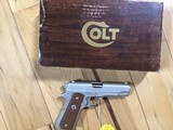 COLT COMBAT COMMANDER 45 ACP. SATIN NICKEL, SERIES 70, NEW UNFIRED IN THE BOX WITH OWNERS MANUAL, HANG TAG, COLT LETTER, ETC. - 2 of 3