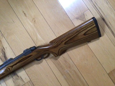 RUGER MARK II STAINLESS 223 CAL.,26” HEAVY VARMINT BARREL, LAMINATED STOCK 99+% COND. - Image 2 of 6