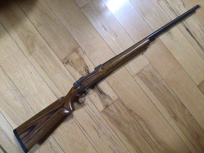 RUGER MARK II STAINLESS 223 CAL.,26” HEAVY VARMINT BARREL, LAMINATED STOCK 99+% COND.