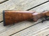 RUGER #1 270 CAL. VERY SCARCE MANLICHER STOCK, HAS FANCIEST BURL HIGH GRADE WALNUT I HAVE SEEN ON A RUGER #1 - 2 of 7