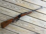 RUGER #1 7X-57 CAL. EARLY MODEL WITH RED RECOIL PAD, VERY FANCY BURL WALNUT 99+% COND. - 1 of 8