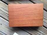 SMITH & WESSON 29-2, 44 MAGNUM 4” BLUE, NEW UNFIRED IN FACTORY WOOD PRESENTATION CASE WITH OWNERS MANUAL ETC. IN THE FACTORY SHIPPING CARTON - 2 of 4