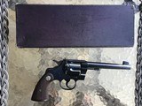 COLT OFFICERS MODEL 32 LC. CAL. 6” HEAVY BARREL, PATRIDGE SIGHTS MFG. 1939, APPEARS UNFIRED IN BOX - 2 of 8