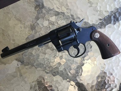 COLT OFFICERS MODEL 32 LC. CAL. 6” HEAVY BARREL, PATRIDGE SIGHTS MFG. 1939, APPEARS UNFIRED IN BOX - Image 5 of 8