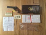 COLT DIAMONDBACK 22 LR. 6” BLUE LIKE NEW IN THE BOX WITH OWNERS MANUAL, HANG TAG, COLT LETTER, ETC. - 1 of 4