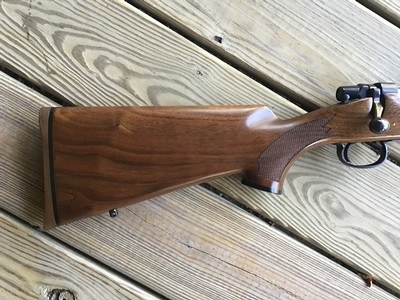 REMINGTON MODEL 7, 223 CAL. 19 12” BARREL, WALNUT STOCK IN THE BOX - Image 3 of 7