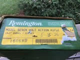 REMINGTON MODEL 7, 223 CAL. 19 12” BARREL, WALNUT STOCK IN THE BOX - 2 of 7