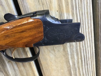 BROWNING SUPERPOSED 410 GA. FACTORY SUPERPOSED SKEET GUN, 26 1/2” SKEET & SKEET 99+% COND. MFG 1968, NO SALT - Image 6 of 6