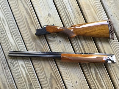 BROWNING SUPERPOSED 410 GA. FACTORY SUPERPOSED SKEET GUN, 26 1/2” SKEET & SKEET 99+% COND. MFG 1968, NO SALT