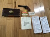 COLT DIAMONDBACK 22 LR. 6” BLUE, LIKE NEW IN THE BOX WITH OWNERS MANUAL HANG TAG & COLT LETTER