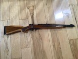 REMINGTON 600, 350 MAGNUM CAL., LAMINATED FACTORY STOCK, VENT RIB BARREL, 99% COND. - 1 of 8