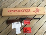 WINCHESTER 94 LEVER ACTION 357 MAGNUM TRAPPER, TANG SAFETY 16” BARREL, NEW UNFIRED IN THE BOX WITH HANG TAG & OWNERS MANUAL