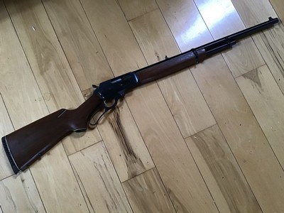 MARLIN 444, JM STAMPED, 20” MICRO GROOVE BARREL, 444 MARLIN CAL. APPEARS UNFIRED, 99+% COND.