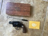 COLT COBRA 2” BLUE, “RARE” 32 NEW POLICE CAL. IN THE BOX WITH OWNERS MANUAL & CLEANING BRUSH