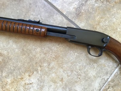 WINCHESTER 61 PUMP 22 LR. HAS POPULAR GROOVED RECEIVER FOR SCOPE, EXC. COND. - Image 3 of 10