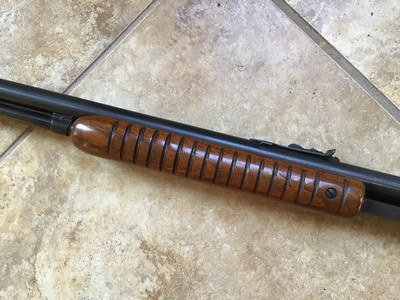 WINCHESTER 61 PUMP 22 LR. HAS POPULAR GROOVED RECEIVER FOR SCOPE, EXC. COND. - Image 5 of 10