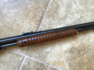 WINCHESTER 61 PUMP 22 LR. HAS POPULAR GROOVED RECEIVER FOR SCOPE, EXC. COND. - Image 9 of 10