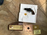 COLT DIAMONDBACK 38 SPC. 2 1/2” BLUE, NEW UNFIRED 100% COND., NO TURN RING IN THE BOX WITH OWNERS MANUAL, HANG TAG & ETC. - Image 1 of 5