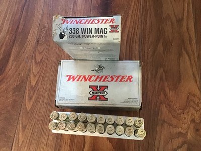 2 BOXES OF WINCHESTER 338 MAGNUM 200 GR. POWER POINT - Image 1 of 1