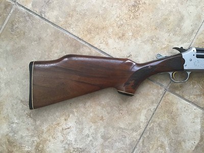 SAVAGE 24 DELUXE 22 LR. OVER 20 GA. GOLD TRIGGER, SATIN SILVER ENGRAVED WITH RED FOX ON ONE SIDE & GROUSE IN FLIGHT ON OTHER SIDE, EXC. COND. - Image 2 of 8