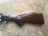 SAVAGE 24 DELUXE 22 LR. OVER 20 GA. GOLD TRIGGER, SATIN SILVER ENGRAVED WITH RED FOX ON ONE SIDE & GROUSE IN FLIGHT ON OTHER SIDE, EXC. COND. - Image 6 of 8
