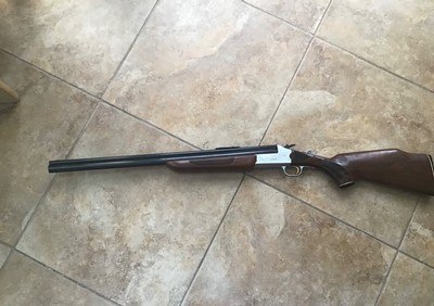 SAVAGE 24 DELUXE 22 LR. OVER 20 GA. GOLD TRIGGER, SATIN SILVER ENGRAVED WITH RED FOX ON ONE SIDE & GROUSE IN FLIGHT ON OTHER SIDE, EXC. COND. - Image 5 of 8