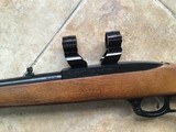 Ruger 96 LEVER ACTION 22 LR. WITH SEE THRU MOUNT WITH RINGS, 99++++% COND. - Image 6 of 7