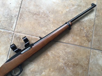 Ruger 96 LEVER ACTION 22 LR. WITH SEE THRU MOUNT WITH RINGS, 99++++% COND. - Image 3 of 7