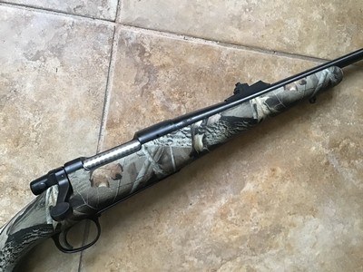 REMINGTON 7, 243 CAL. FACTORY YOUTH LADIES CAMO, 18” BARREL, 13 3/8” LOP. 99+++% COND. - Image 3 of 7