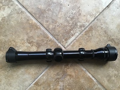 REDFIELD 2X 1” TUBE RIFLE SCOPE WITH FINE CROSS HAIRS RETICLE, COMES WITH REDFIELD RINGS, HAS FLIP UP SEE THRU LENS COVERS, NEW COND. - Image 3 of 3