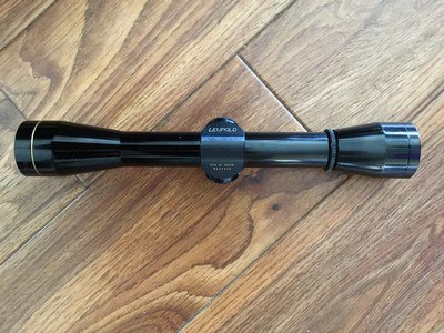 LEUPOLD M-8-4X, DUPLEX CROSS HAIRS RETICLE, CLEAR GLASS, EXC. COND. - Image 1 of 3