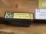 COLT DIAMONDBACK 38 SPC. 2 1/2” BLUE, NEW UNFIRED, NO TURN RING, IN THE BOX WITH OWNERS MANUAL, HANG TAG, ETC. - Image 4 of 5