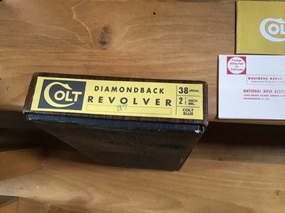 COLT DIAMONDBACK 38 SPC. 2 1/2” BLUE, NEW UNFIRED, NO TURN RING, IN THE BOX WITH OWNERS MANUAL, HANG TAG, ETC. - Image 4 of 5