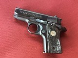 COLT “BLACK STALLION” 380 CAL., 500 MFG. IN 1974 IN THE COLT CUSTOM SHOP - Image 1 of 2