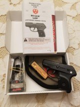 RUGER LCP .380 PISTOL WITH 1 MAG (6+1) AND ZIPPERED POUCH W/RUGER LOGO NEW-IN-BOX - 1 of 9