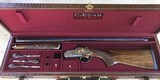 Croc Leather custom lined Gun Case for 32" O&U Shotgun - 6 of 6